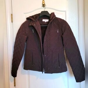 Calvin Klein Quilted Jacket Plush Hood